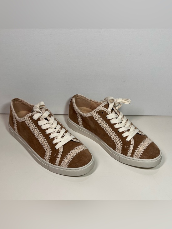 Frye Shoes - Frye Ivy Crochet Low Lace Up Leather Sneakers Size: 8